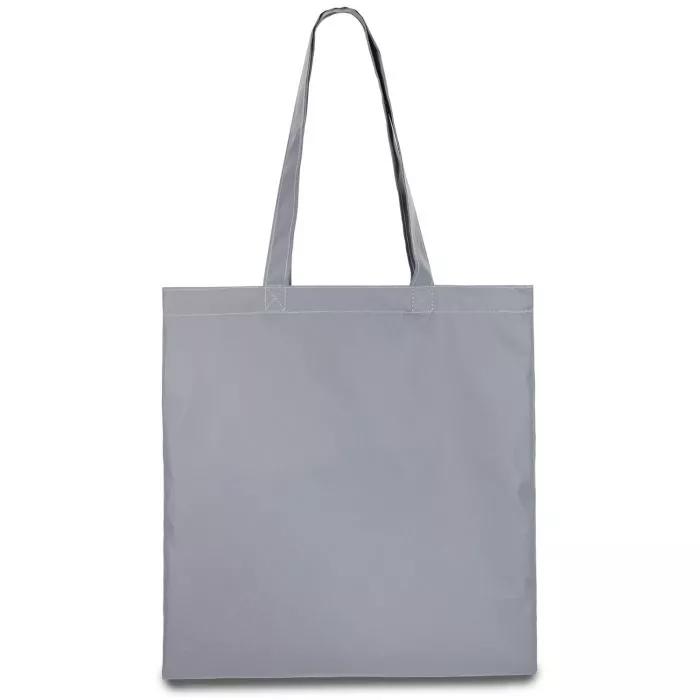 Эко-сумка из плащевой ткани светоотражающая 38х40 см с Вашим лого